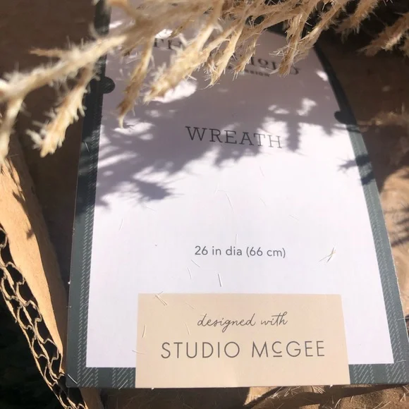 Grass Wreaths Cream - Threshold designed with Studio McGee - Picture 3 of 6